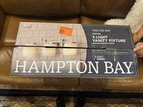 20366-001 Hampton Bay Tustna 3-lights Bathroom Vanity Light - Brushed Nickel