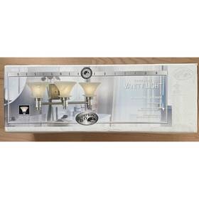 394-551 Hampton Bay Three Light Vanity Brushed Nickel Model #394 551 Brand New In Box
