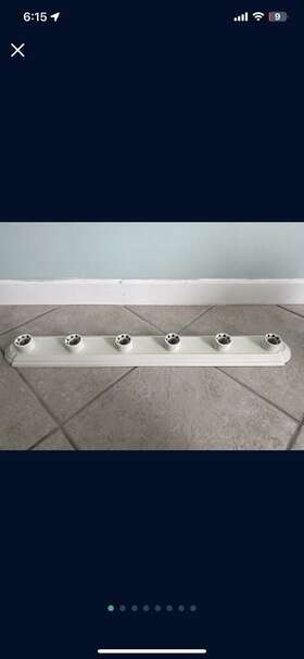 59003-sn Hampton Bay 6-light White Bathroom Vanity Light Bar