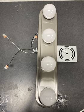 5900c-sn Hampton Bay 24 Inch 4-light Brushed Nickel Led Vanity Light Bar With Frosted Shad