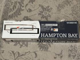 Hampton Bay 849489081076 Woodbury 24 Inch 1-light Black Trim Led Vanity Light No Extra