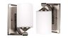 17678 Hampton Bay Darlington 1-light Wall Sconce Bn With Frosted Opal Glass 2pk. 975