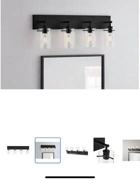 Dshd19574v11 Hampton Bay Regan 29 Inch 4-light Brushed Nickel Vanity Light - New Open Box