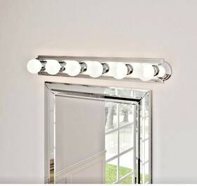 Ew556ch Hampton Bay 6-light Chrome Raceway Vanity Light - Open Box