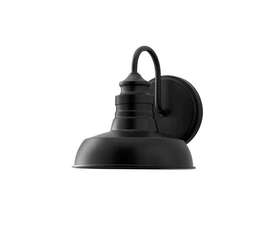 Hb3670-43 Hampton Bay Elmcroft 7.63 Inch 1-light Matte Black Farmhouse Indoor Wall Sconce