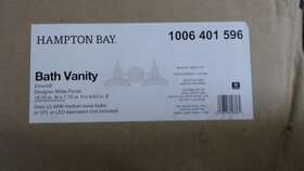 Hb3671-337 Hampton Bay Elmcroft 2-light Designer White Farmhouse Vanity Light