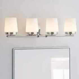 1006325178 Hampton Bay Jackson Park 4 Light Brushed Nickel Integrated Led Bath Vanity