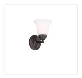 Jib8401ax-02 Hampton Bay Jib8401ax-02/or Ashurst 1-light Orb Wall Sconce With Switch
