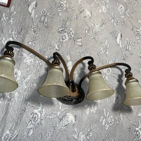 Nb33307 Hampton Bay Vanity Light Sinerise 4 Fixture Bronze/445994