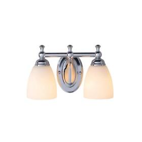 Cp2563 Hampton Bay Solomone 13.4 In Polished Chrome Bathroom Vanity Light With Opal Glass