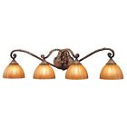 396758 Hampton Chateau Bay Vanity 4 Deville Bathroom Walnut Light Fixture