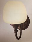 628035 Hampton Finish Wall Glass Bay Bronze Oil-rubbed Sconce White Opal Paloma