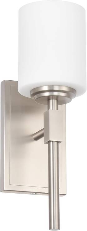 Wm0046-1-bn Hanaloa 1-light Wall Sconce Light Stylish Sconces Lighting In Brushed Nickel