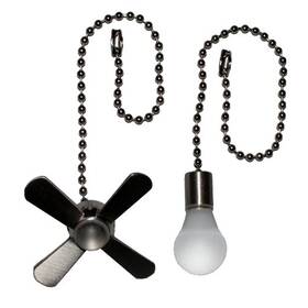 294843 Harbor Breeze 6-in Brushed Nickel Metal Pull Chain