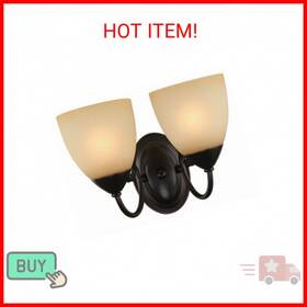 168212 Hardware House Berkshire Series 2 Light Oil Rubbed Bronze 12-1/4 Inch By 8-1/4 I