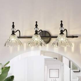 Mj-w898-3 Hddfl Bathroom Vanity Lights Light Fixtures Over 3-light Black