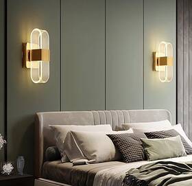 D21002 Heated Haven 2 Led Wall Sconce Light Fixture Acrylic Triple Color-temp Lamp Living Room