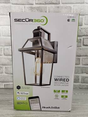 Hz-9000-bk Heathzenith Hw-9000-bk Connected Wired Decorative Motion Lantern Light Secur360 #2