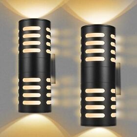 Henoseht Outdoor Wall Sconce 2 Pack Modern Porch Light Patio