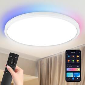 Cl001 Highxin 12 Inch Flush Mount Ceiling Light Fixtures With Remote Control And Night Lights