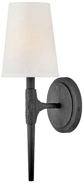 4460bk Hinkley Beaumont 16 1/4 Inch High Black Finish Traditional Wall Sconce