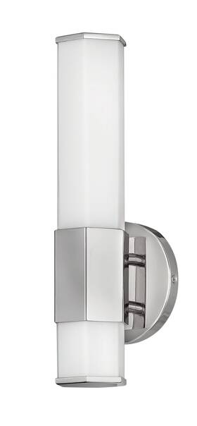 51150pn Hinkley Polished Nickel Led Bath From The Facet Collection