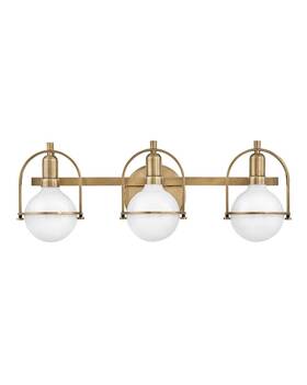 53773hb Hinkley Heritage Brass Led Vanity From The Somerset Collection