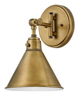 3691hb Hinkley 640665369120 Arti Medium Adjustable Single Light Sconce - Pivot Point On/of