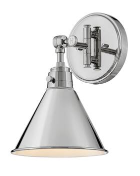 3691pn Hinkley Lighting 3691 Arti 12 Inch Tall Hardwired Or Plug-in Wall - Nickel 3691pn Hinkley Lighting 3691 Arti 12 Inch Tall Hardwired Or Plug-in Wall - Nickel