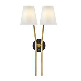 37382hb Hinkley Lighting 37382 Aston 2 Light 26 Inch Tall Wall Sconce - Brass