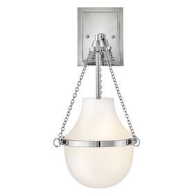 46890pn Hinkley Lighting 46890 Collins 19 Inch Tall Wall Sconce - Nickel
