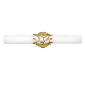 50872lcb Hinkley Lighting Lyra Medium Led Bath Vanity Lacquered Brass -
