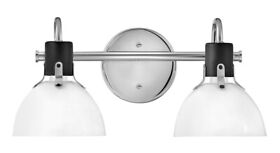 51112 Hinkley Lighting Argo 2 Light 18inch.w Bathroom Vanity Black