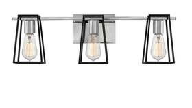 Hinkley Lighting 5163cm Filmore Bathroom Vanity Light Chrome With Satin Black
