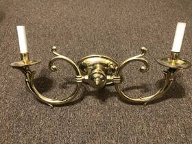 Hinkley Lighting 640665441215 Style Heavy Brass 2 Light Candle Indoor Wall Sconce