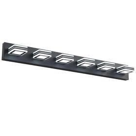 Szd01l06b Hkmgt 38.98 Inch 6-light Black Led Vanity Light Over Mirror Bath Wall Lighting