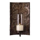 12246 Home Improvements Glass Embossed Galicia Metal Decor Sconce 12246 Home Improvements Glass Embossed Galicia Metal Decor Sconce