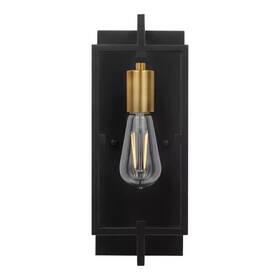 1006330373 Home Decorators Collection #1006330373 Kenton 4.75 Inch 1-light Black Industrial Wall Sconce