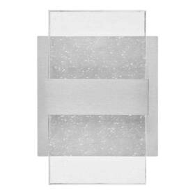 28616-hbns Home Decorators Collection Alberson Light Brushed Nickle Led Indoor Wall Sconce Bubble Glass