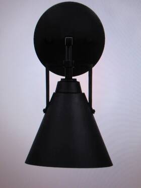 4000301-112 Home Decorators Collection Decorator Insdale 1-light Matte Black Industrial Bathroom Vanity Light