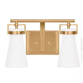 4001002mg-848 Home Decorators Collection Clermont 14.75 Inch 2-light Satin Brass Bathroom Vanity Light