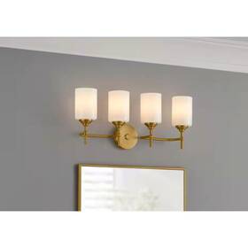 39340-hbbw Home Decorators Collection 40172-hbbw Ayelen 4-light Matte Brass Modern Bathroom
