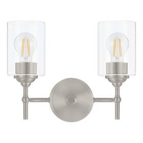 40172-hbo Home Decorators Collection 13.5 Inch 2-light Brushed Nickel Bathroom Vanity Light