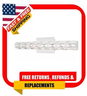 4151-ndm-18 Home Decorators Collection Keighley 24 Inch Chrome Led Crystal Vanity Light Bar