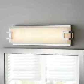 1003175080 Home Decorators Collection Grandale 17.25 In. Chrome Led Vanity Light Bathroom