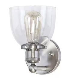 Hb2623-35 Home Decorators Collection 6 Inch Evelyn 1-light Brushed Nickel Wall Sconce New Hb2623-35 Home Decorators Collection 6 Inch Evelyn 1-light Brushed Nickel Wall Sconce New