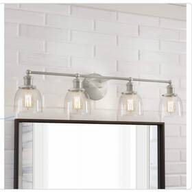 Hb2628-sd-35 Home Decorators Collection Evelyn 37.5 Inch 4-light Brushed Nickel Modern Industrial Vanity Hb2628-sd-35 Home Decorators Collection Evelyn 37.5 Inch 4-light Brushed Nickel Modern Industrial Vanity