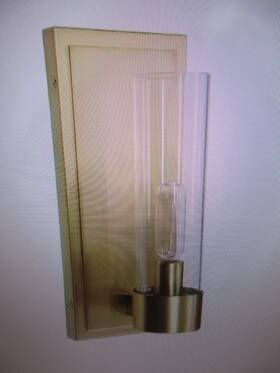Hb3696-338 Home Decorators Collection Decorator Closmere 5in 1-light Brushed Gold Mid-century Modern Wall Sconce