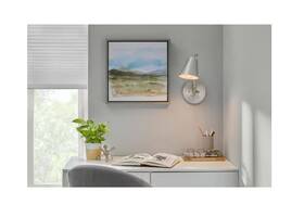 Hd-1658-agbwhcv Home Decorators Collection Grant 1-light Sconce Chrome Finish White Inside New