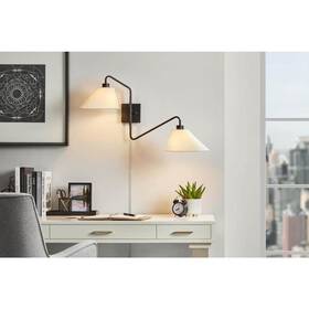 Hd-2725-mb Home Decorators Collection Hilley 32 Inch 2-light Matte Black Wall Sconce